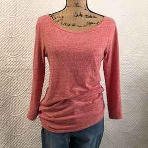 Red Vintage 3/4 length sleeve American Eagle shirt